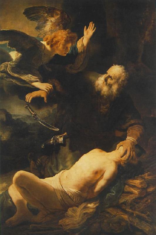REMBRANDT Harmenszoon van Rijn The Sacrifice of Abraham France oil painting art